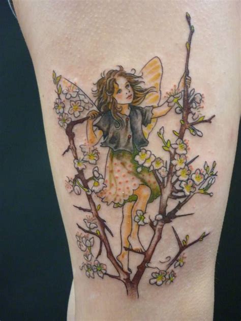 fairy and flower tattoos